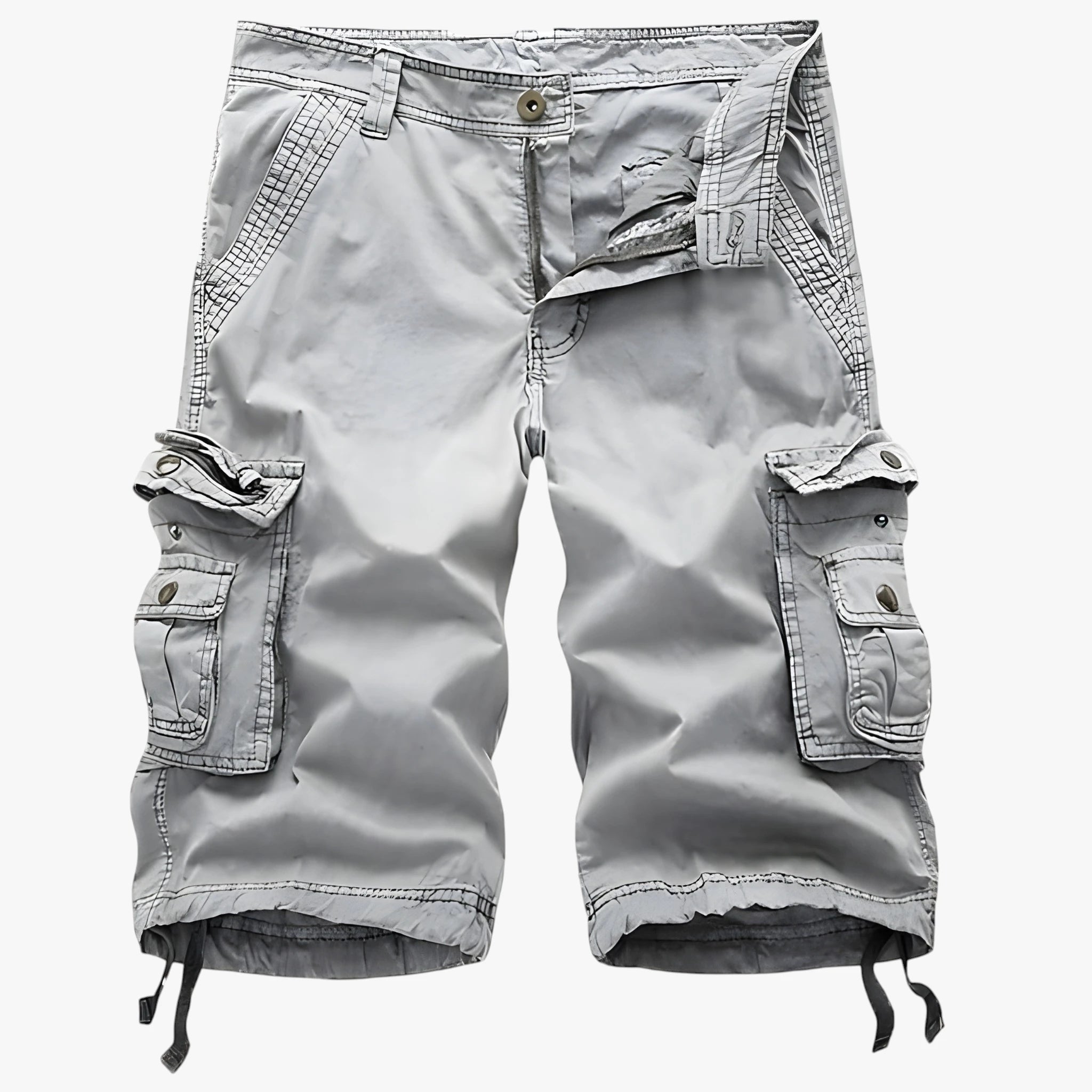Herre Lange Trænings Cargo Shorts med Sidelommer