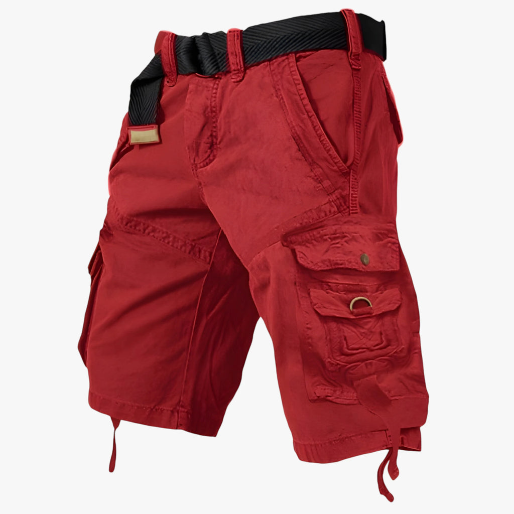 Herre Lange Cargo Shorts med Sidelommer