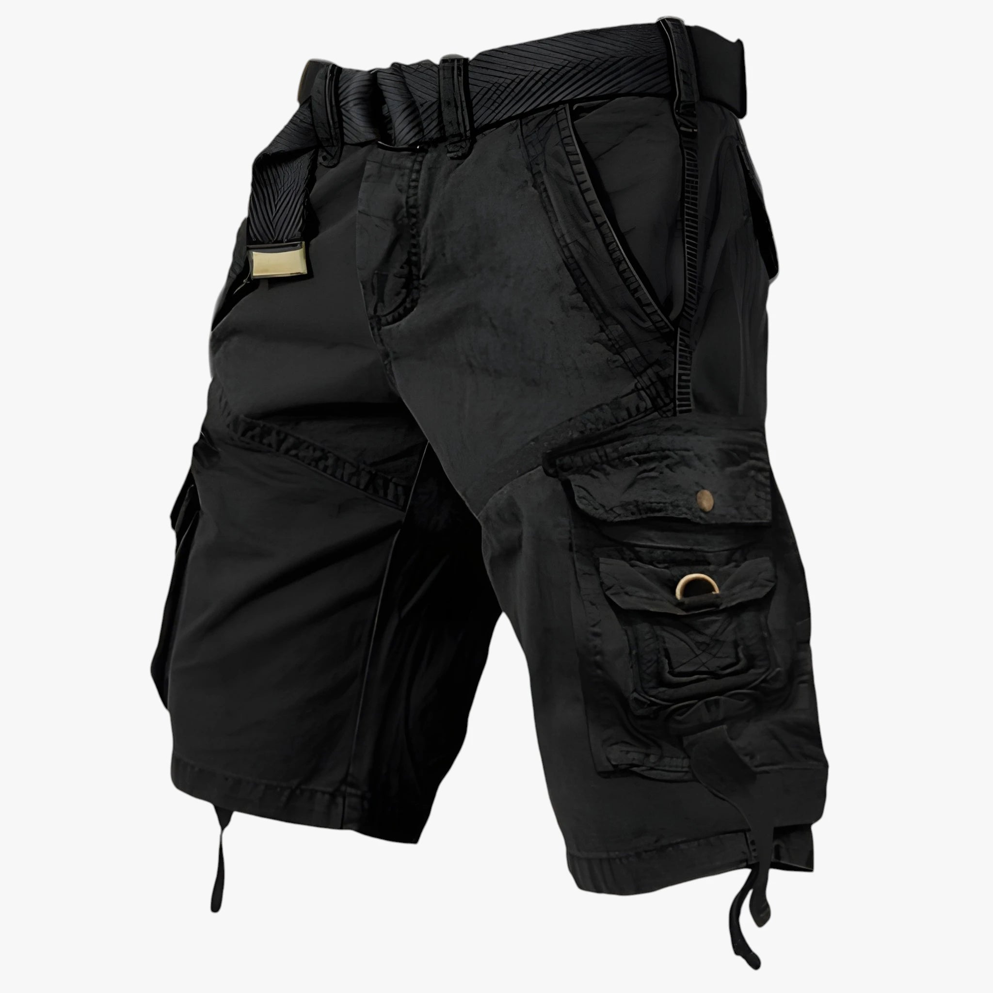 Herre Lange Cargo Shorts med Sidelommer