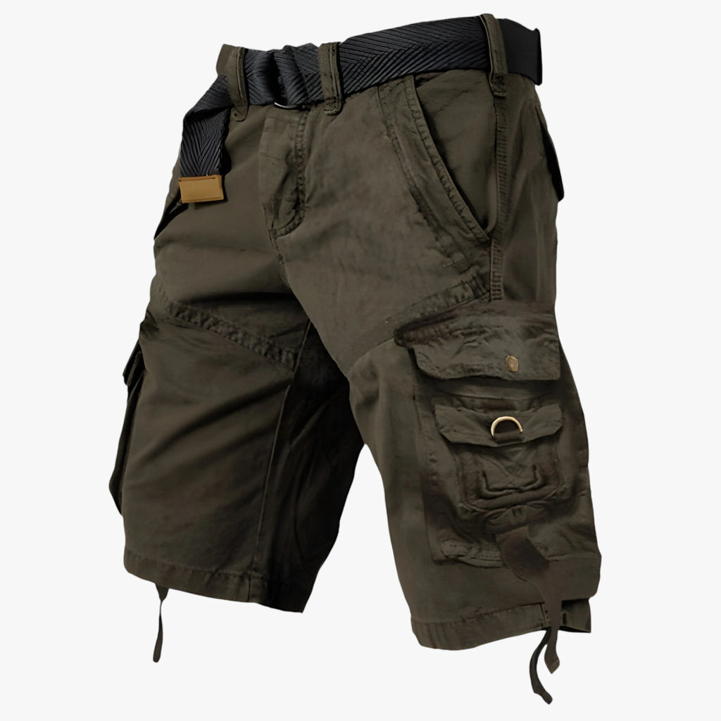 Herre Lange Cargo Shorts med Sidelommer