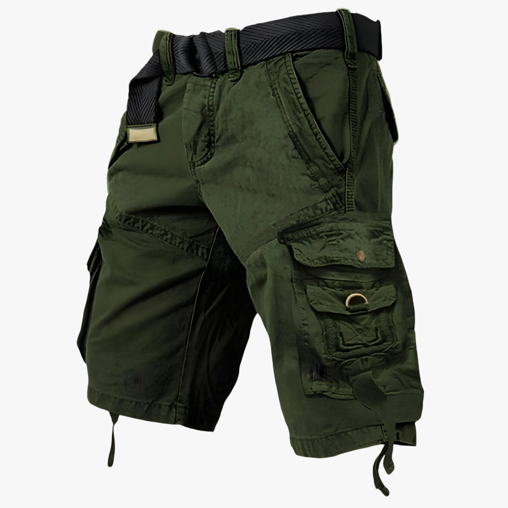 Herre Lange Cargo Shorts med Sidelommer