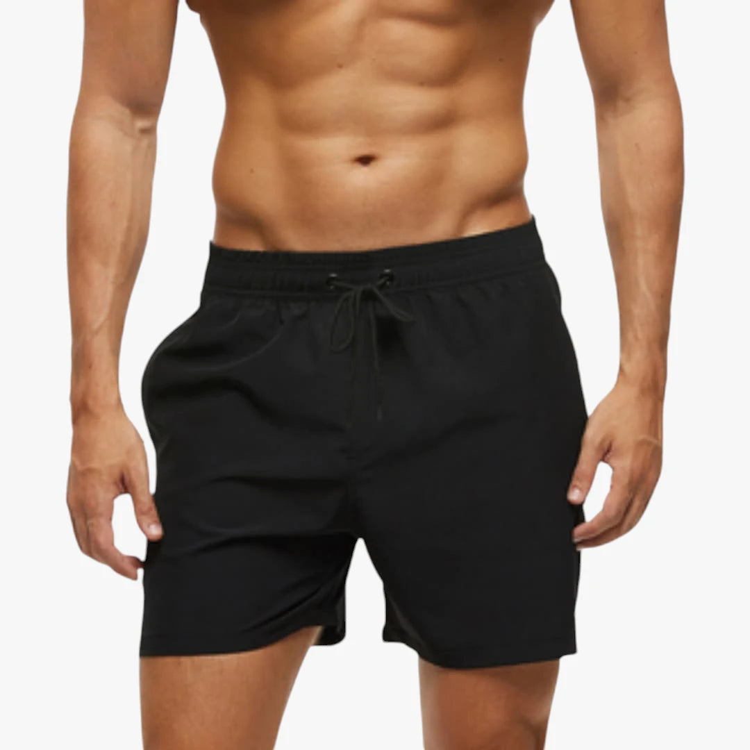 Herre Løse Badeshorts med Snøre og Sidelommer