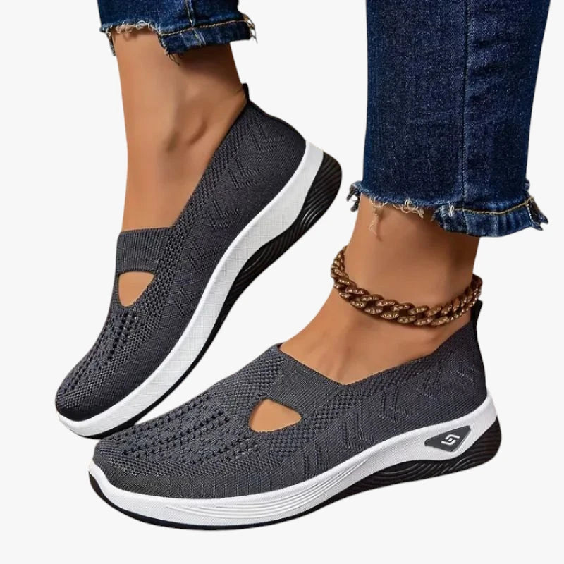 Dame Slip-on Løbesko med Svangstøtte og Lukkede Detaljer