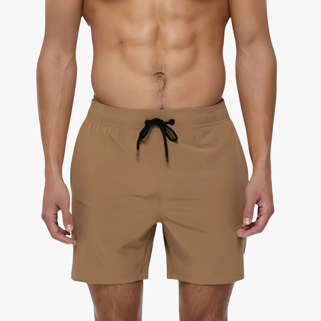 Herre Løse Badeshorts med Snøre og Sidelommer