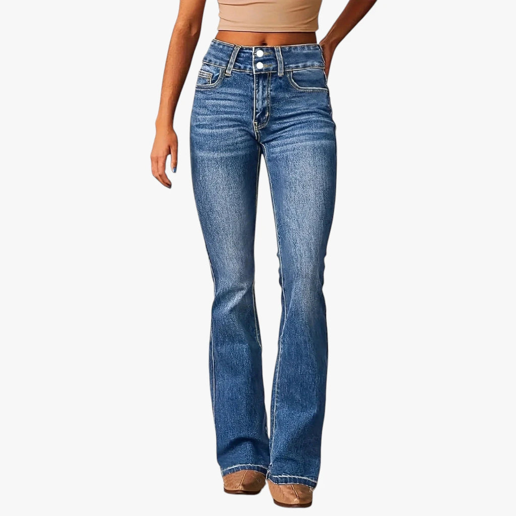 Dame Denim Jeans med Svaj og Stretch