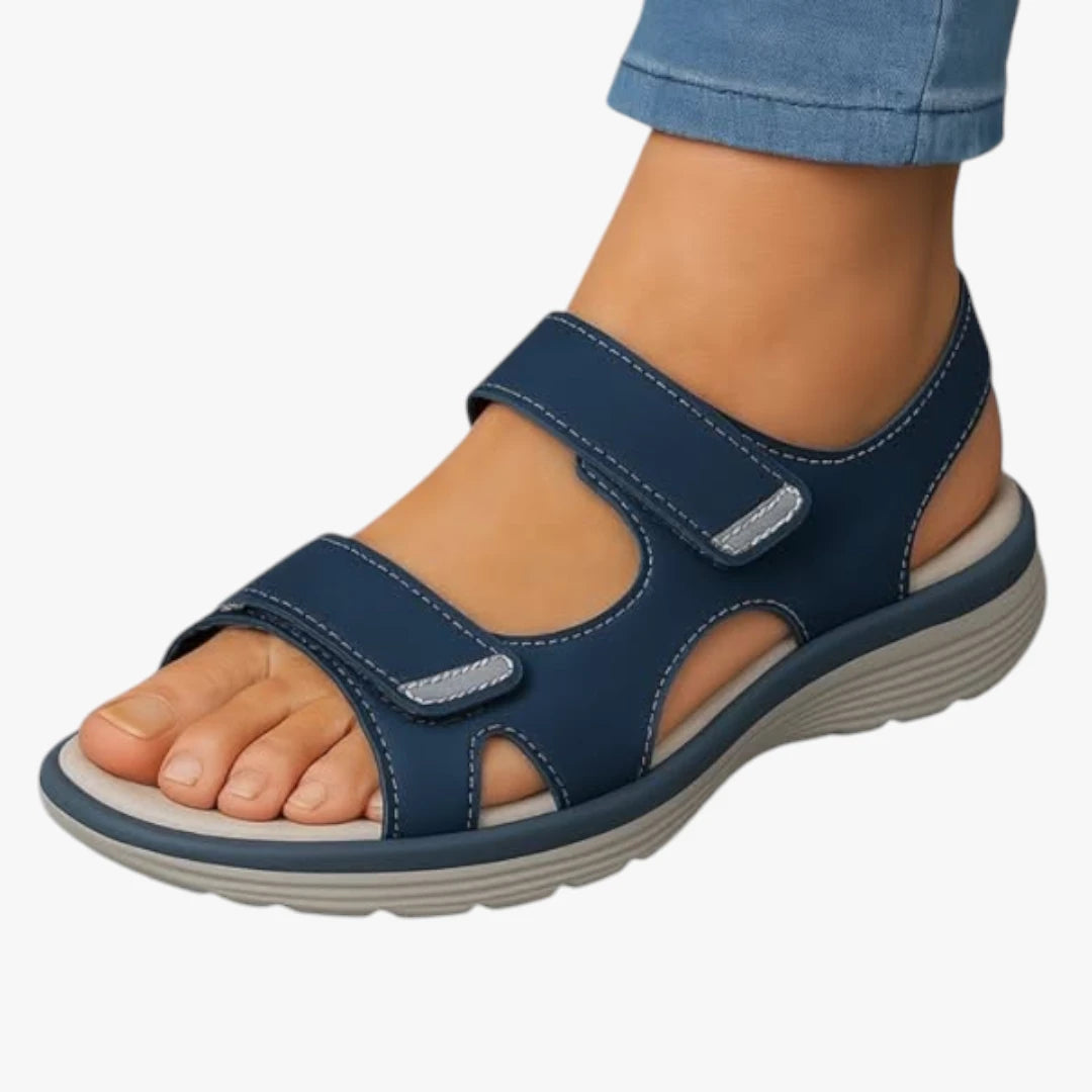 DameVandresandaler med Velcro og Svangstøtte