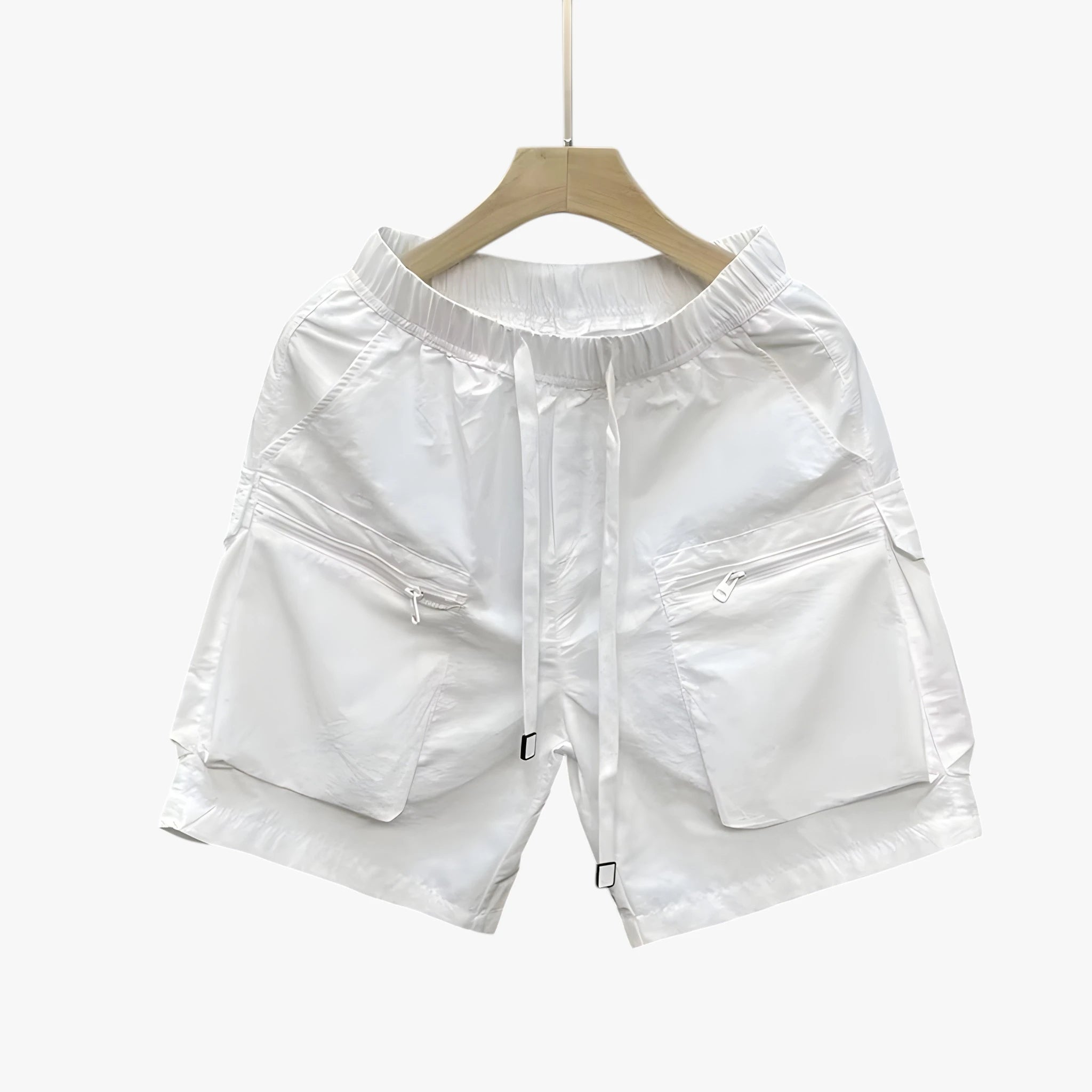 Herre Løse Cargoshorts med Lynlås og Lommer