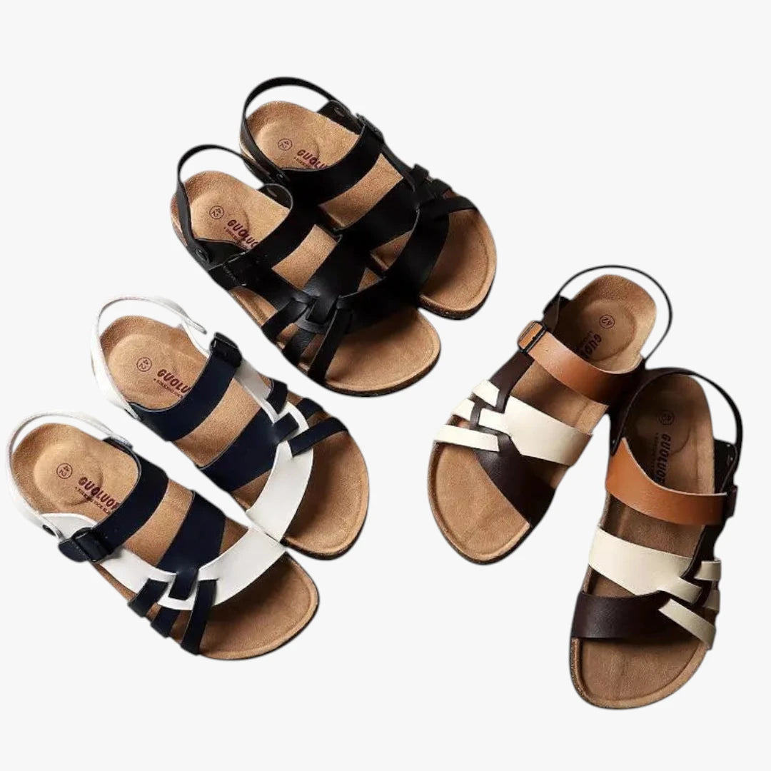 Dame Flettede Sandaler med Svangstøtte og Rem