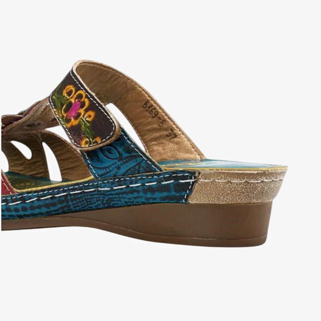 Dame Plateau Sandaler med Kilehæl og Perler