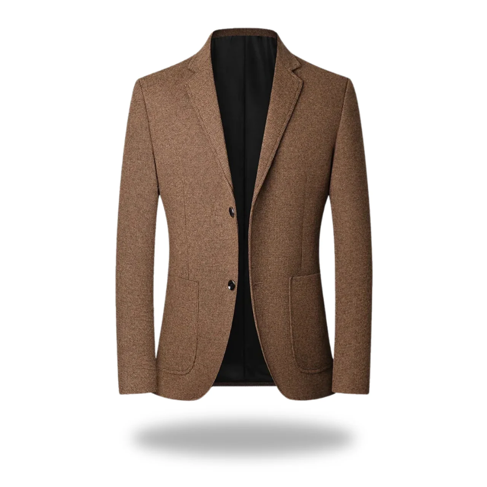 Herre Slim Fit Varm Jakke med Knapper
