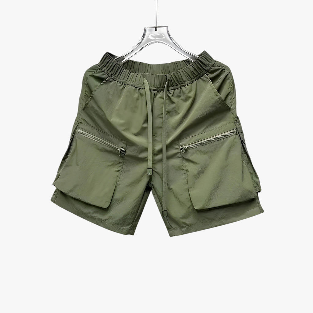 Herre Løse Cargoshorts med Lynlås og Lommer