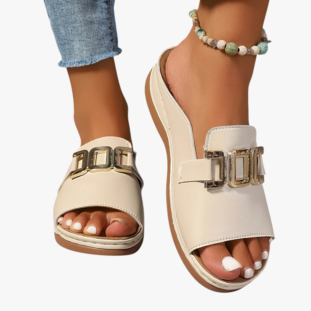 Dame Lette Sandaler med Svangstøtte og Hæl
