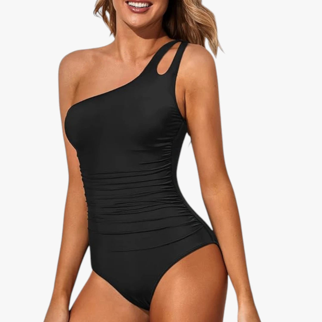 Asymmetrisk One-Shoulder Badedragt med Former