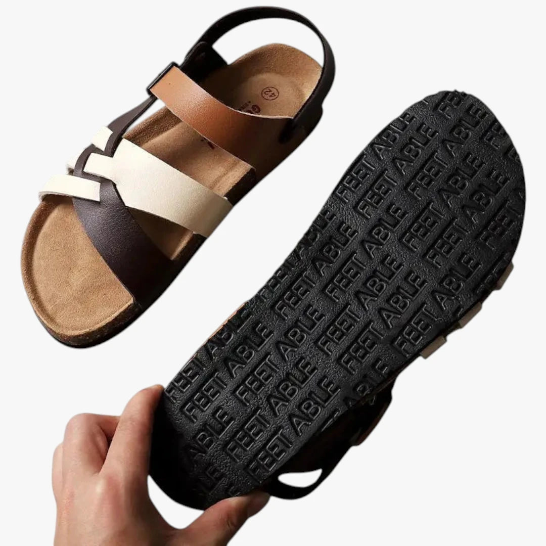 Dame Flettede Sandaler med Svangstøtte og Rem