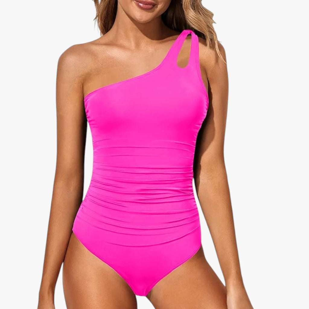 Asymmetrisk One-Shoulder Badedragt med Former