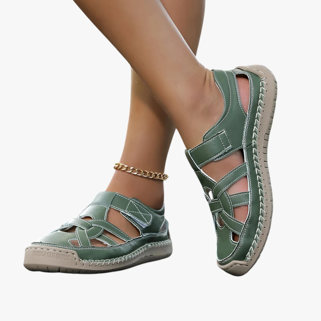 Dame Sunde Sandaler med Lukket Tå og Velcro
