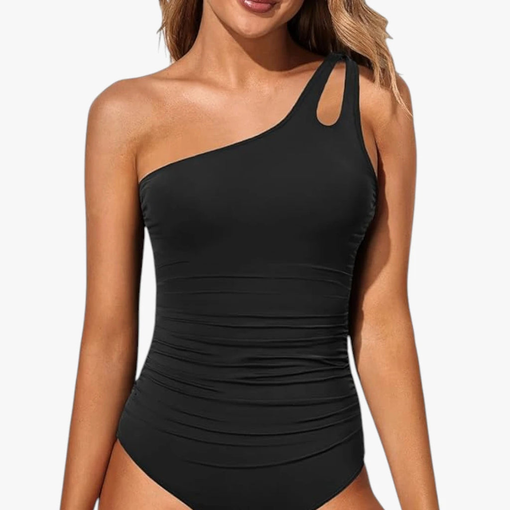 Asymmetrisk One-Shoulder Badedragt med Former