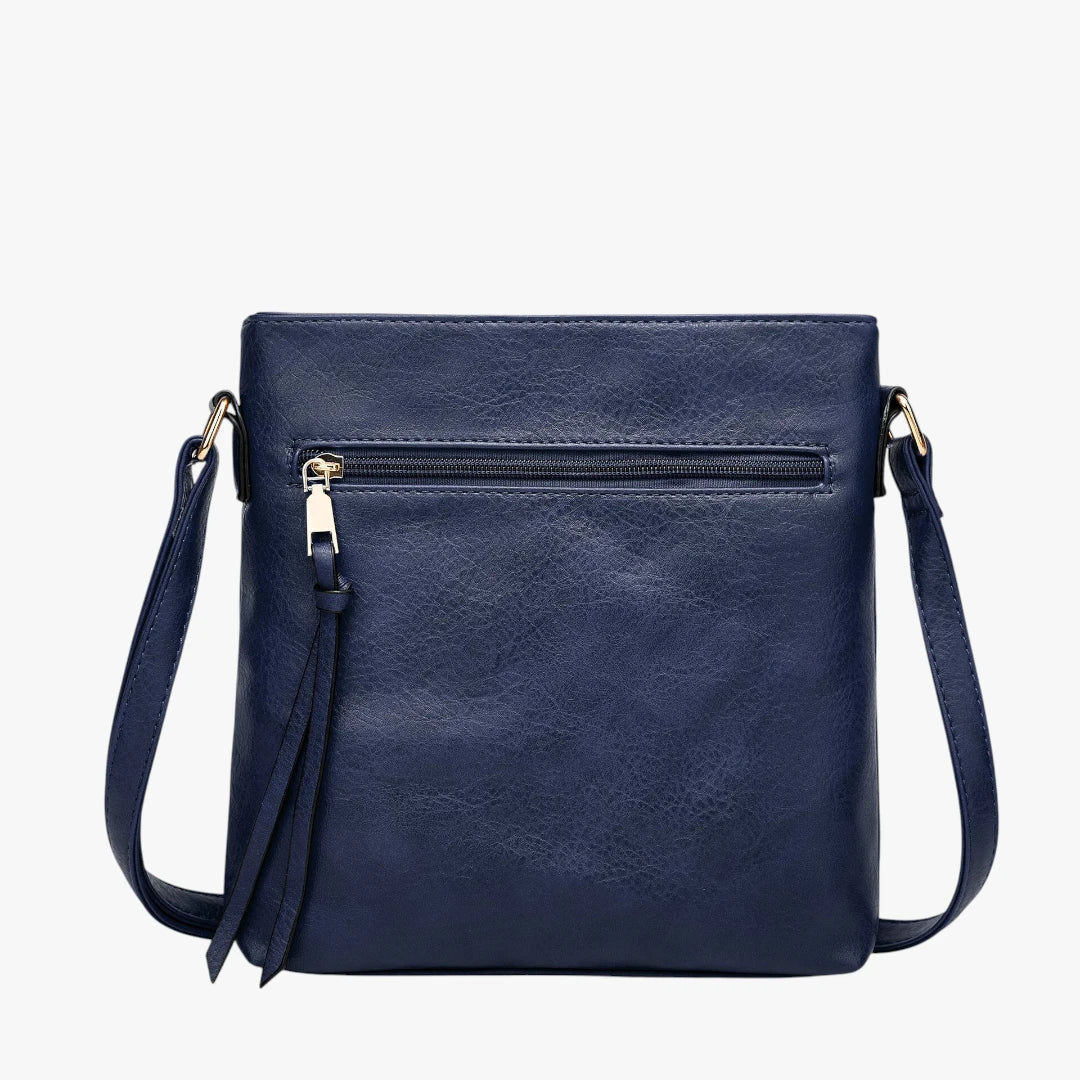 Vintage Skuldertaske med Lynlås og Skulderrem