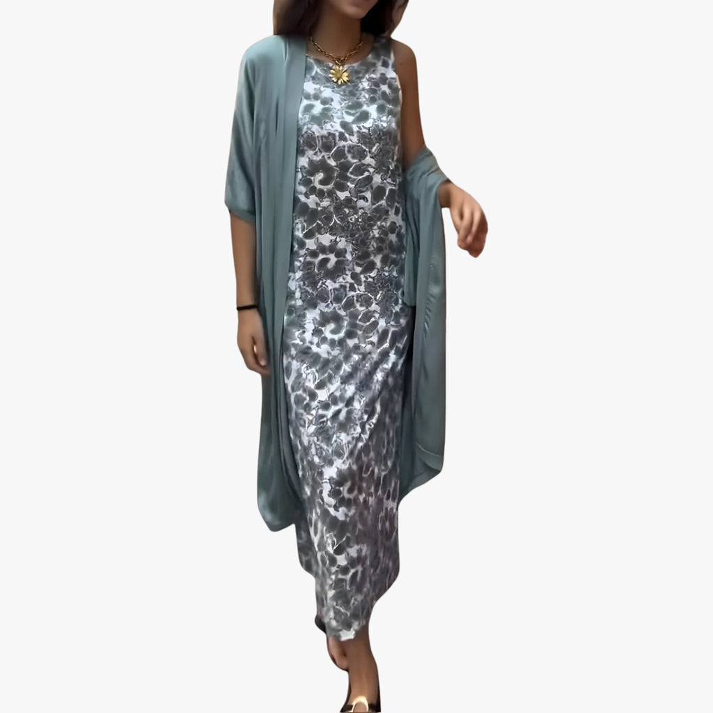 Dame Elegant Maxi Sommerkjole med Slåom