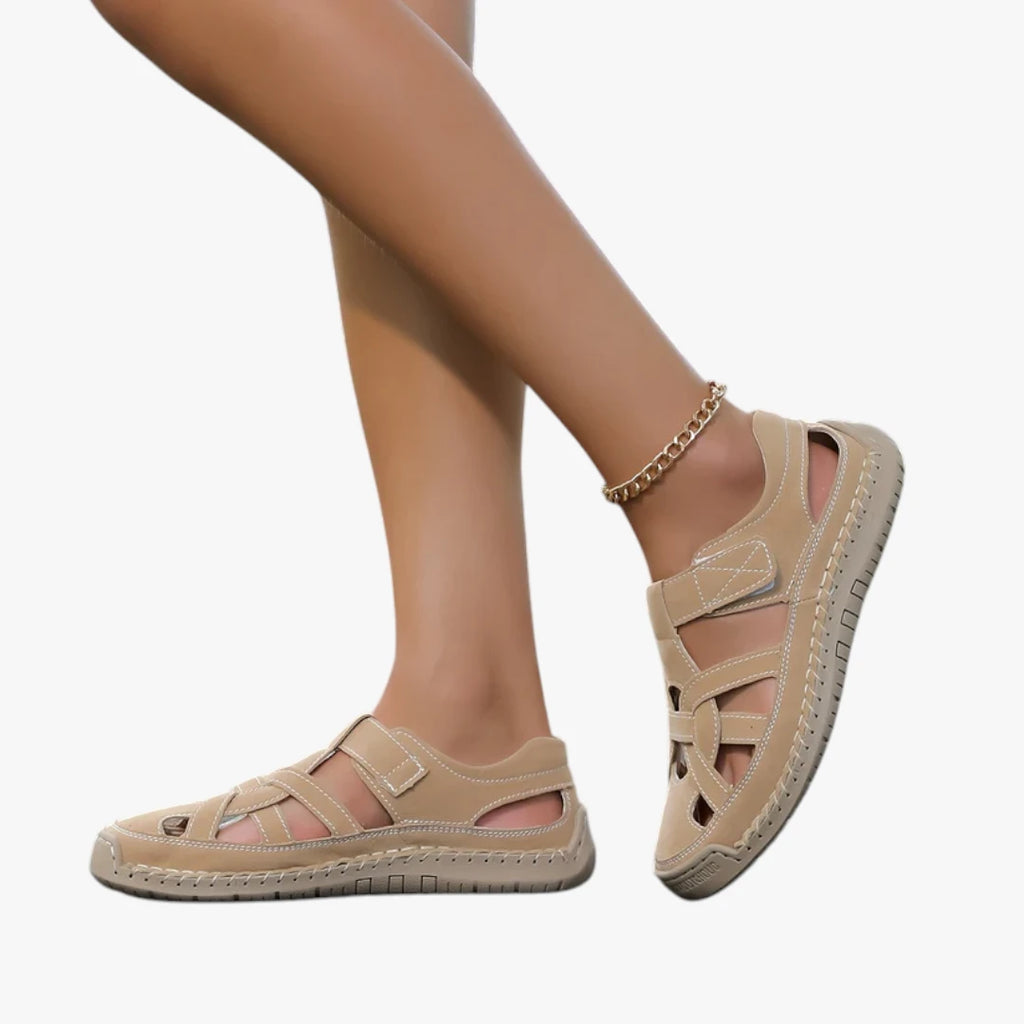Dame Sunde Sandaler med Lukket Tå og Velcro