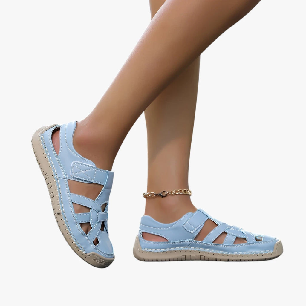 Dame Sunde Sandaler med Lukket Tå og Velcro