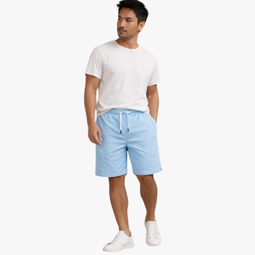 Herre Knælange Shorts med Snøre og Lommer