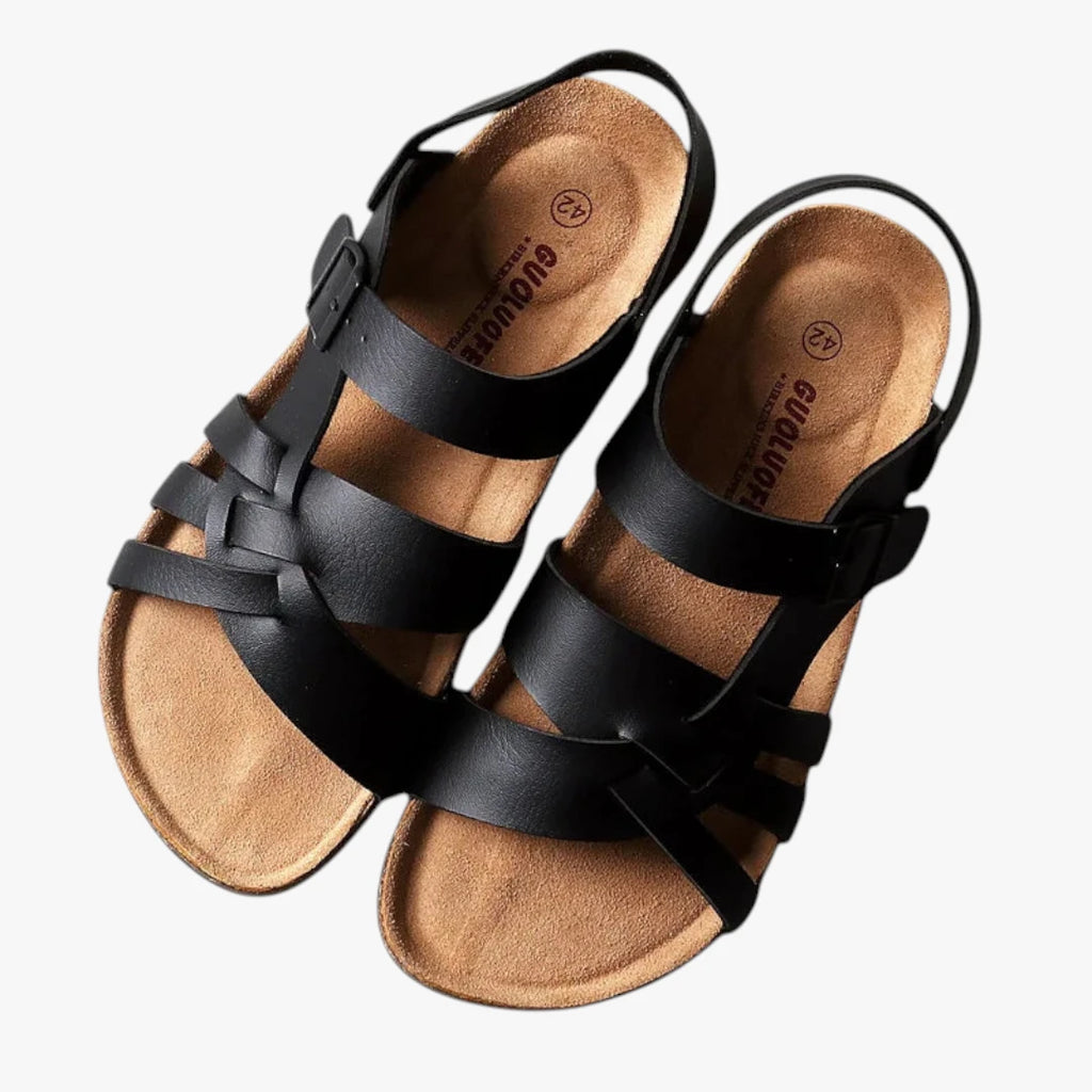 Dame Flettede Sandaler med Svangstøtte og Rem