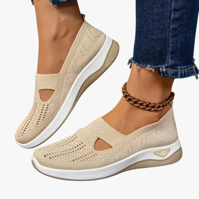 Dame Slip-on Løbesko med Svangstøtte og Lukkede Detaljer