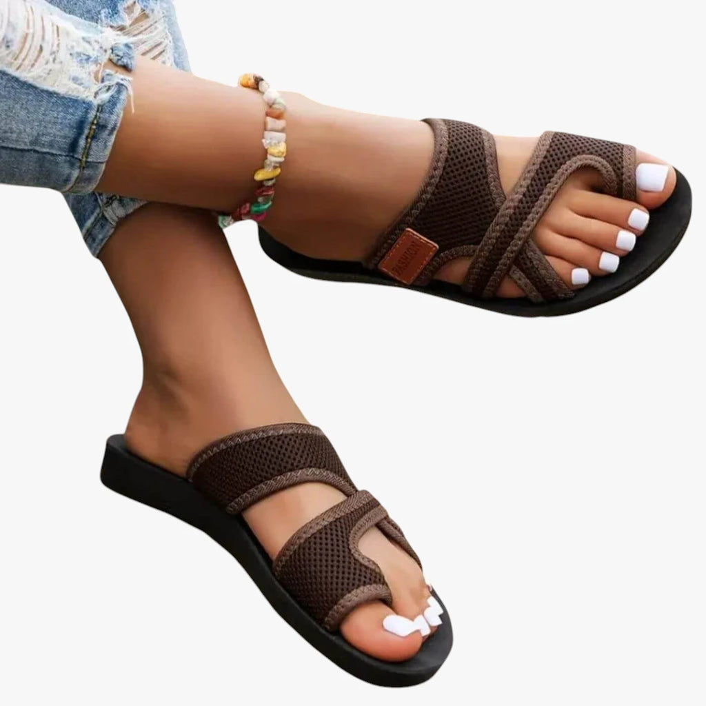 Dame Afslappede Sandaler med Plateau og Rem