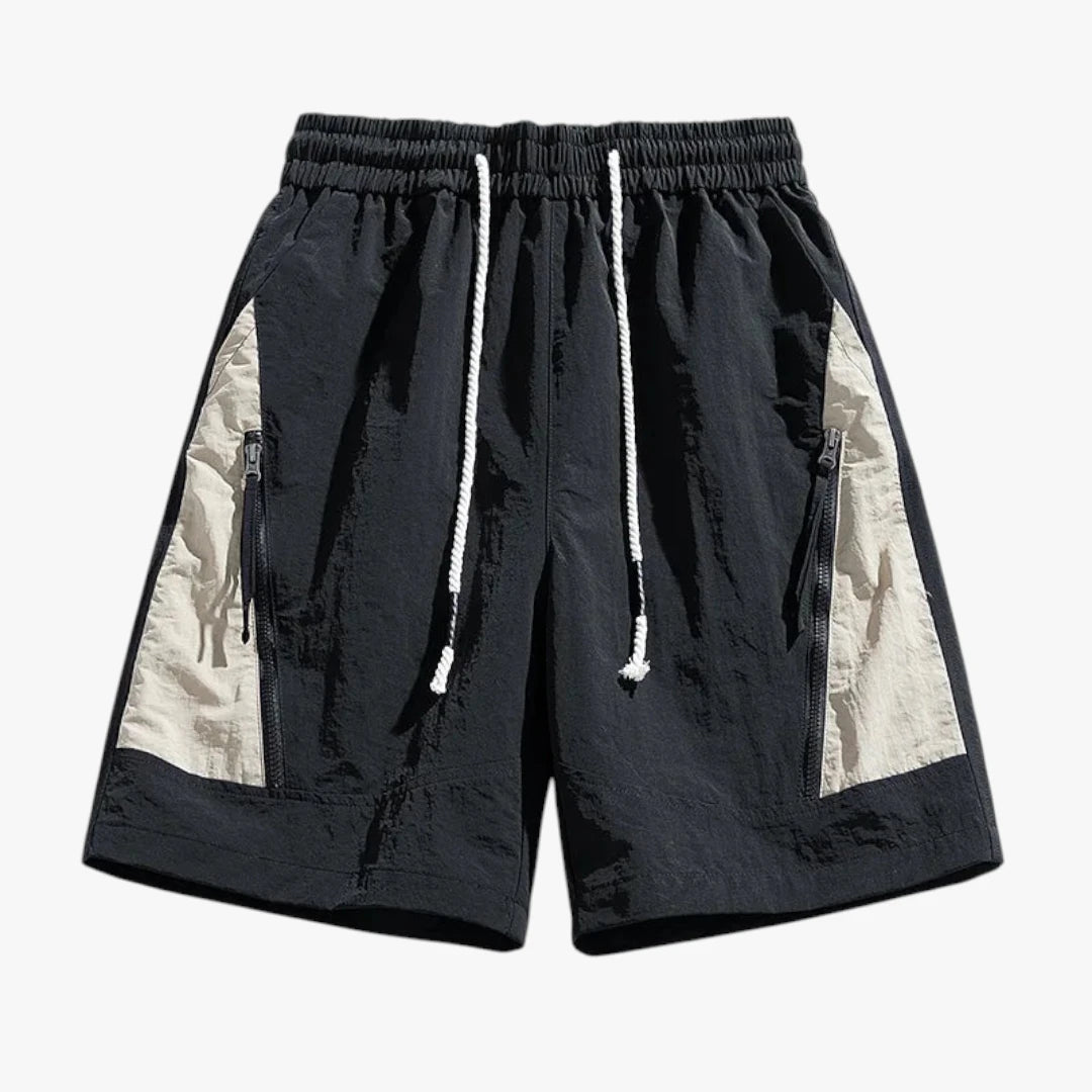 Herre Træningsshorts med Lynlås og Sidelommer