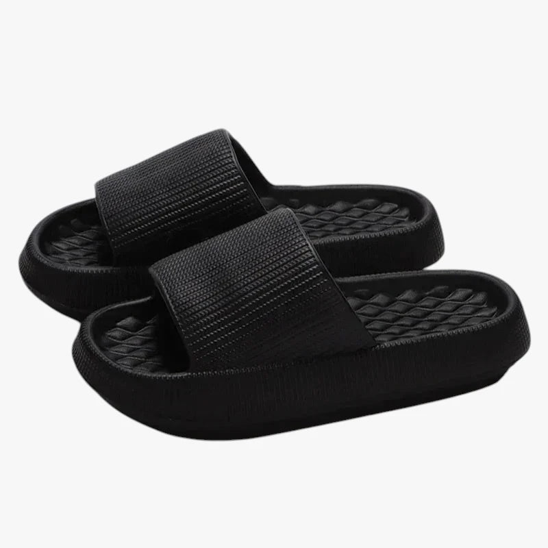 Lette Hjemmesko med Svangstøtte og Rillet Sål