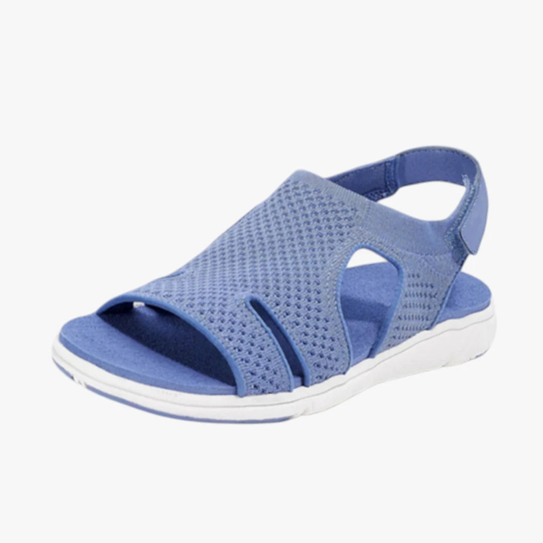 Dame Flade Sandaler med Velcro og Svangstøtte