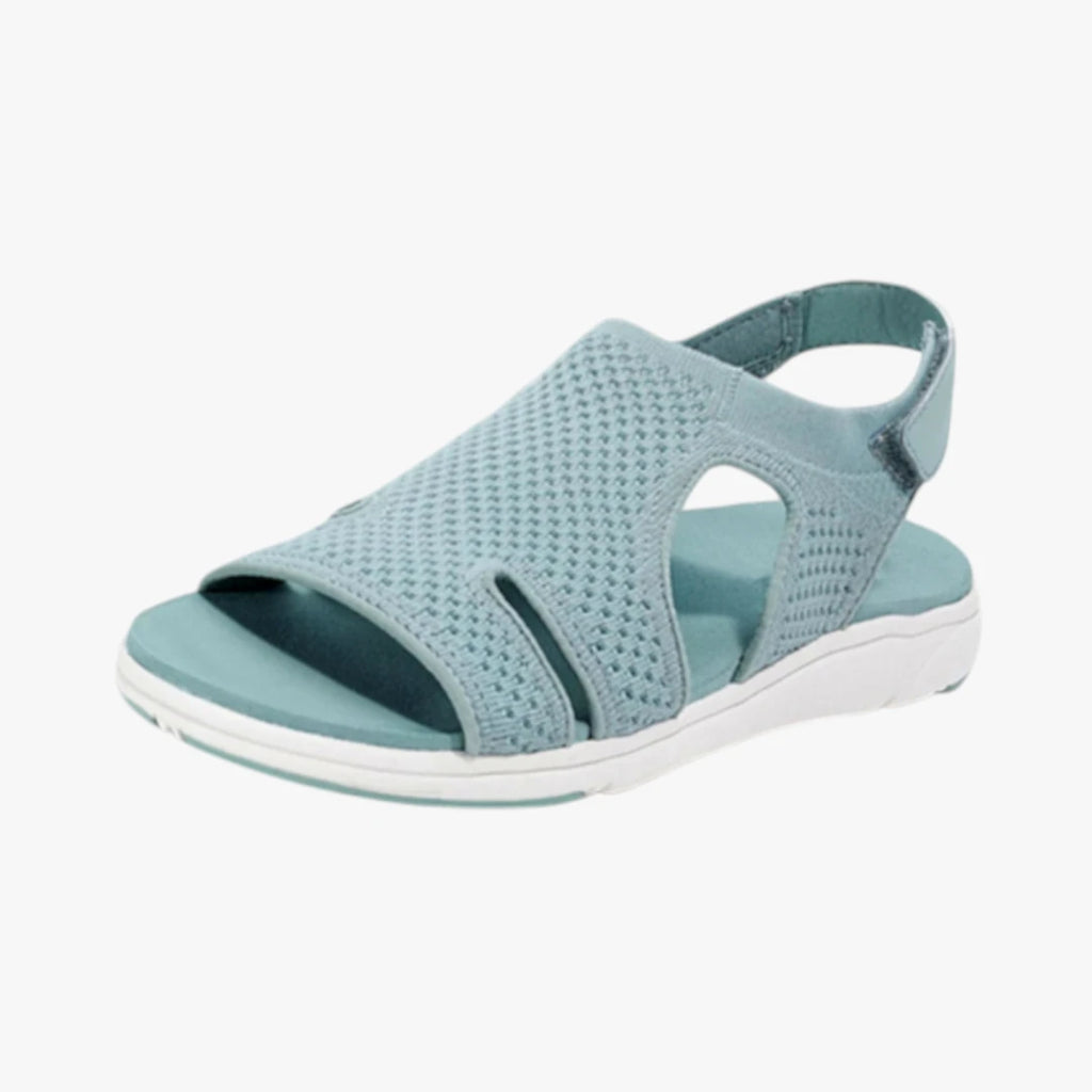 Dame Flade Sandaler med Velcro og Svangstøtte