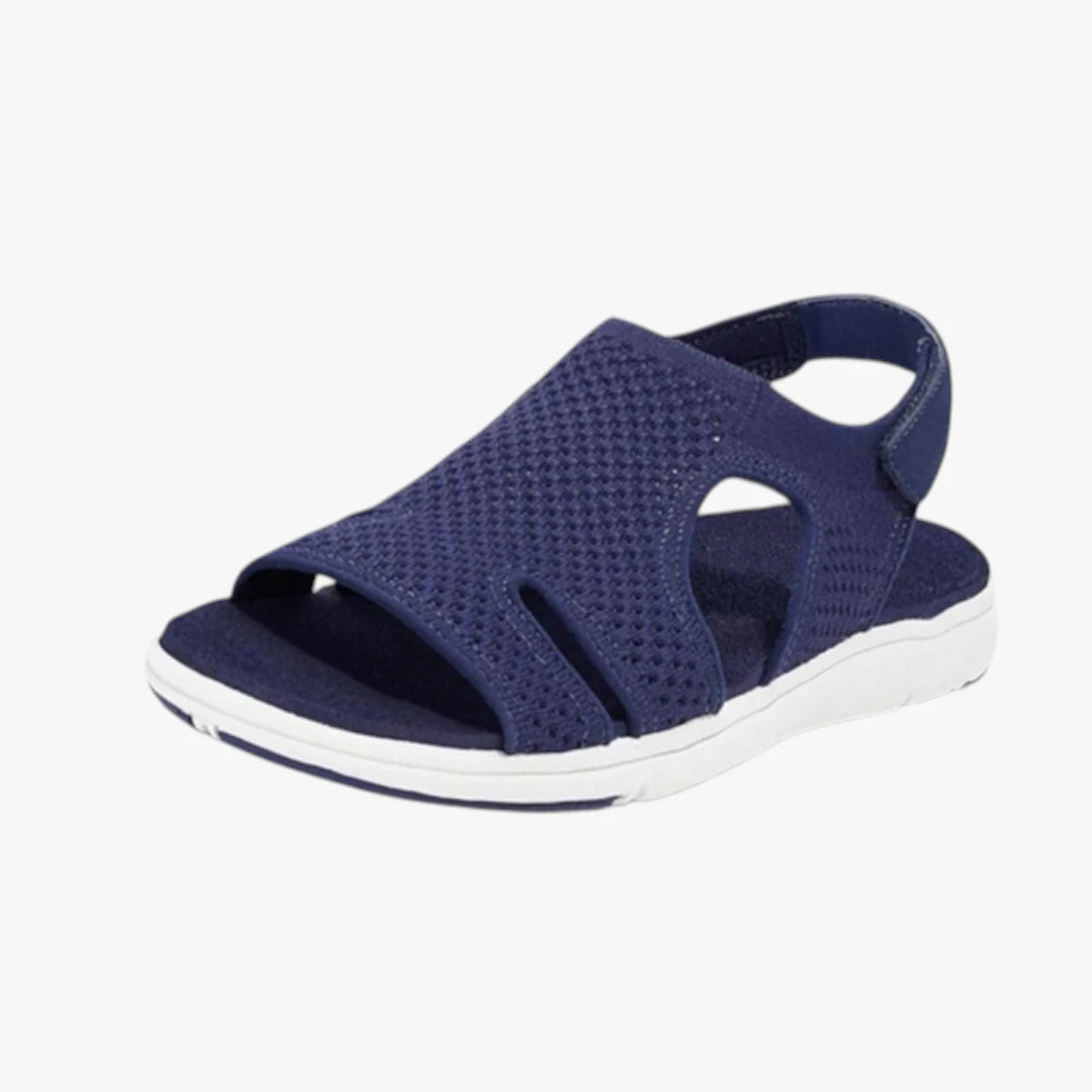 Dame Flade Sandaler med Velcro og Svangstøtte