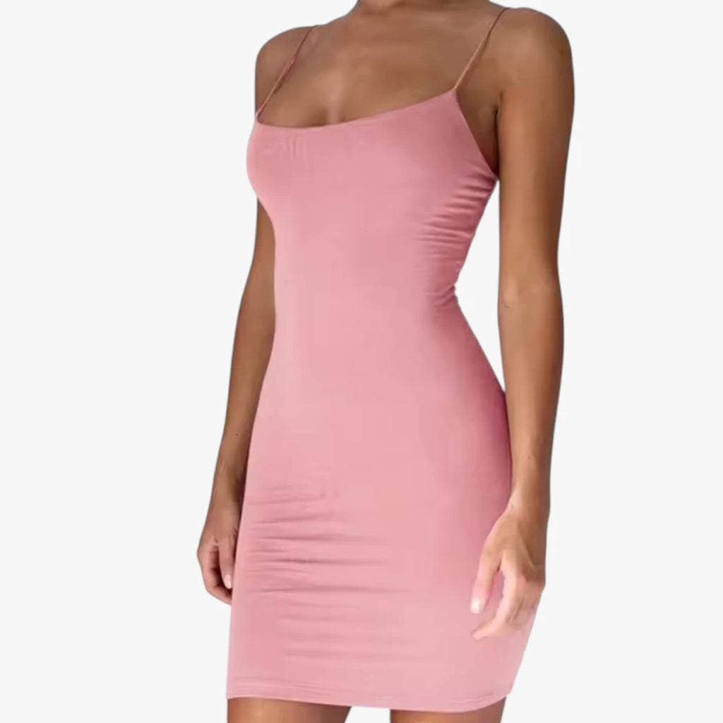 Dame Bodycon Mini Sommerkjole med stram pasform