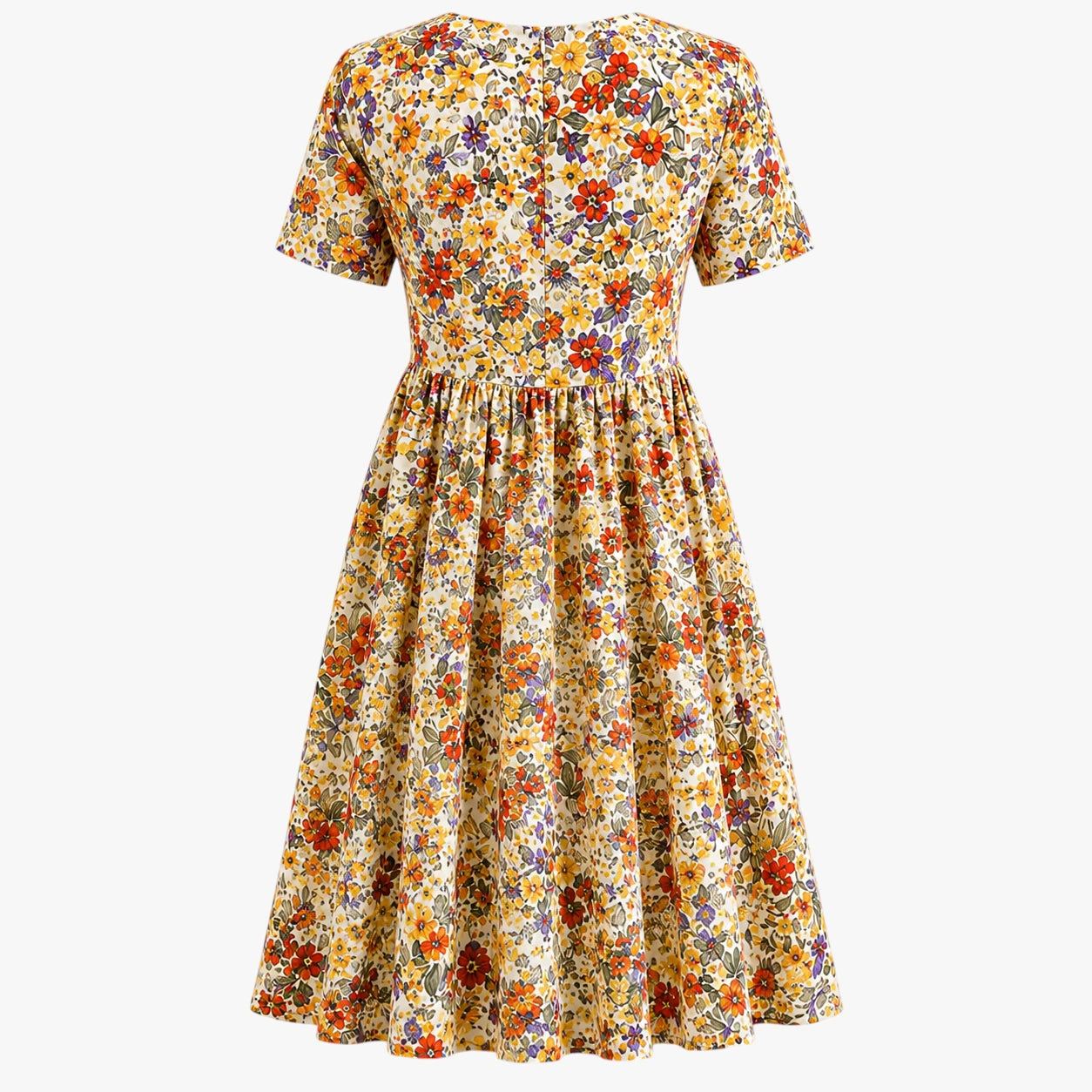 Dame Boheme Mini Sommerkjole med Blomster