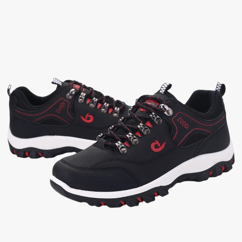 Herre Brede Lette Sneakers med Svangstøtte og Snøre