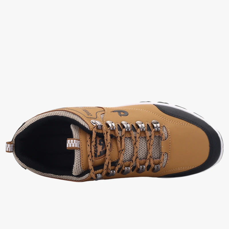 Herre Brede Lette Sneakers med Svangstøtte og Snøre