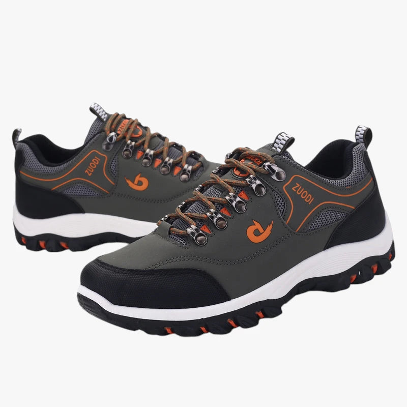 Herre Brede Lette Sneakers med Svangstøtte og Snøre