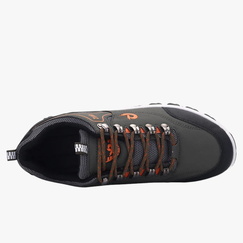 Herre Brede Lette Sneakers med Svangstøtte og Snøre