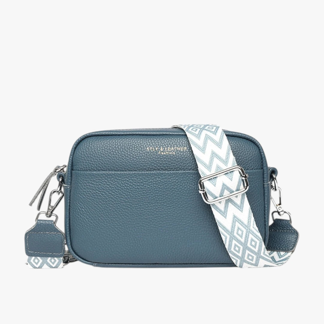 Dame Crossbody Taske med Lynlås og Rem