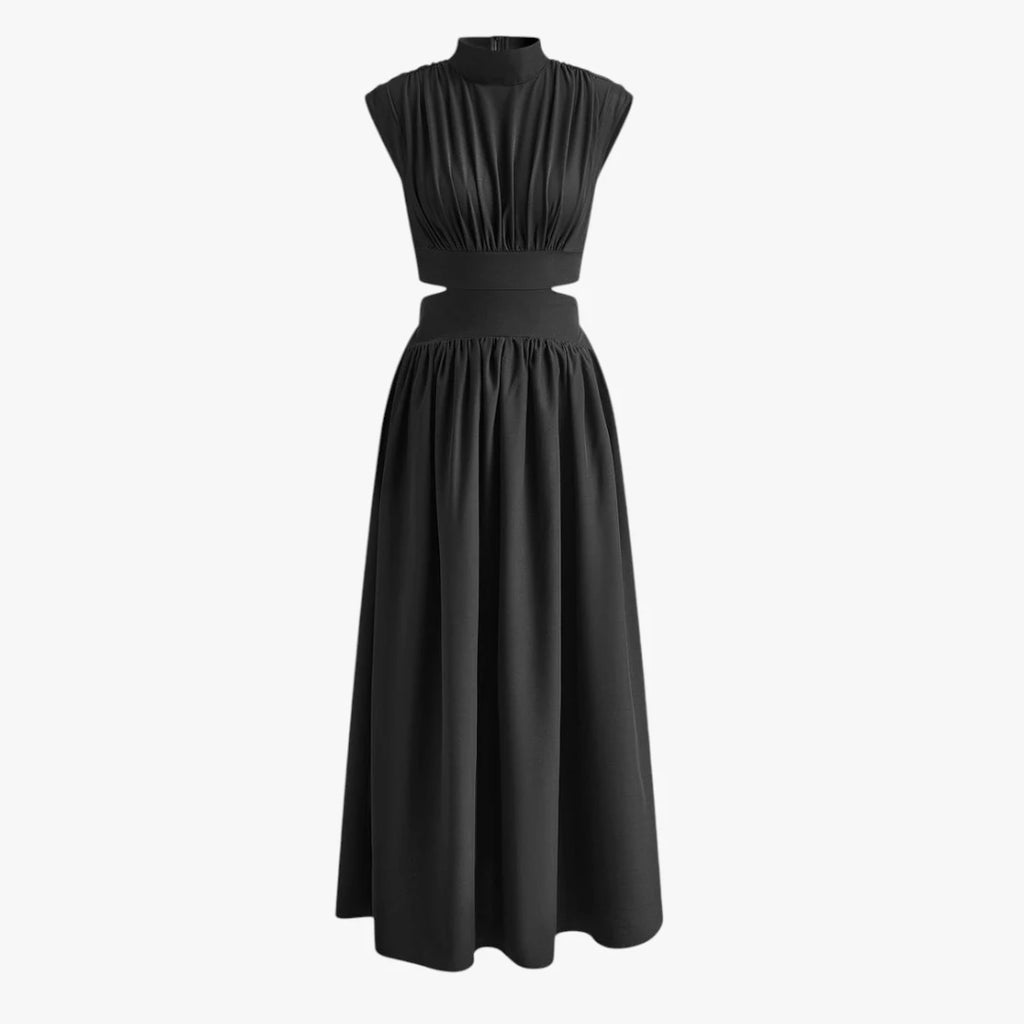 Dame Elegant Maxi Kjole til Bryllup med Cut Out