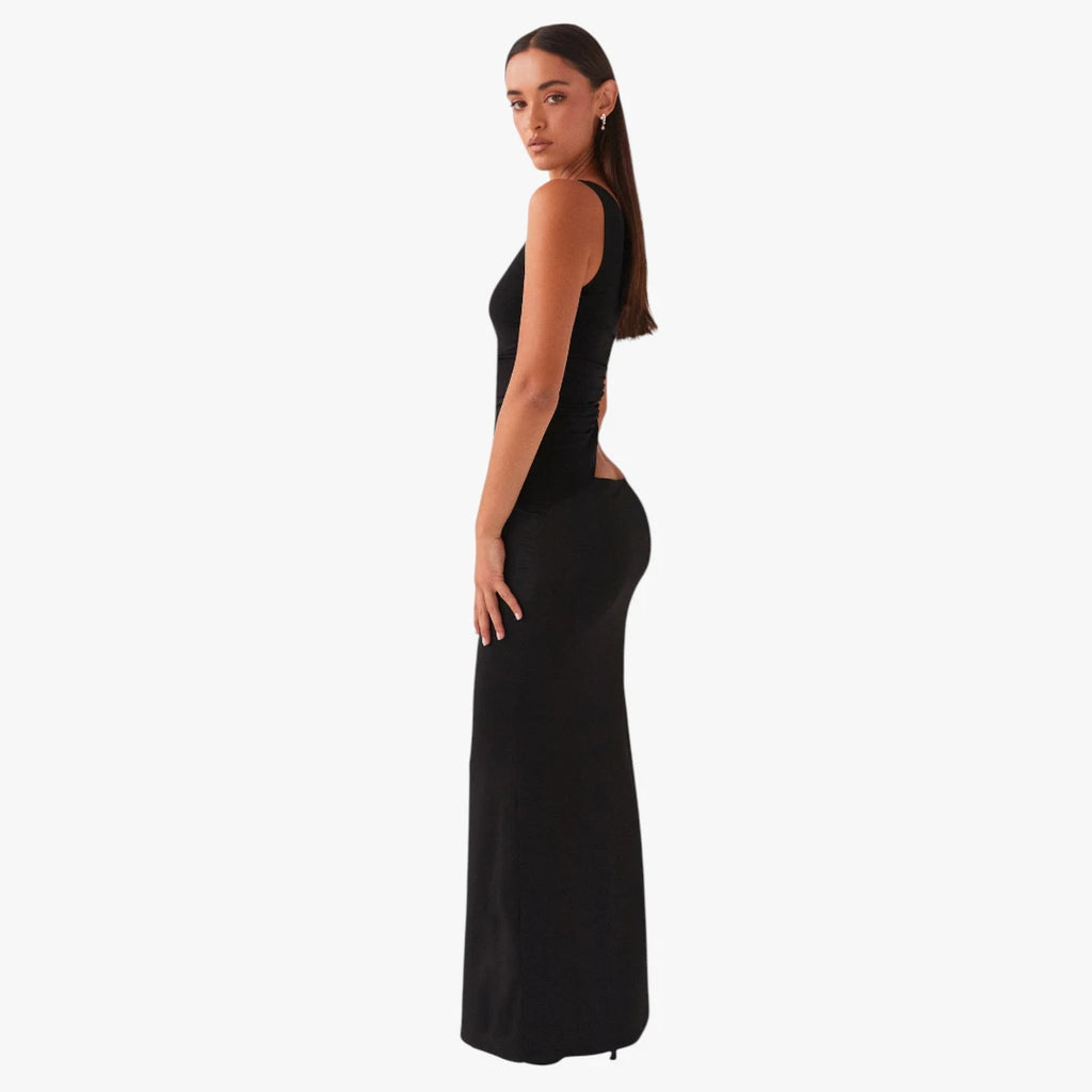 Dame Elegant Maxi Kjole til Bryllup med One Shoulder