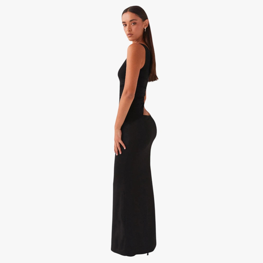 Dame Elegant Maxi Kjole til Bryllup med One Shoulder