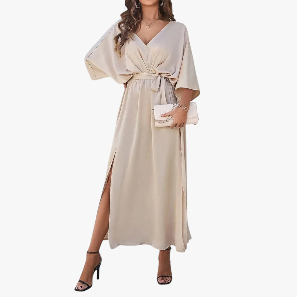 Dame Elegant Maxi Kjole til Bryllup med V-Udsætning