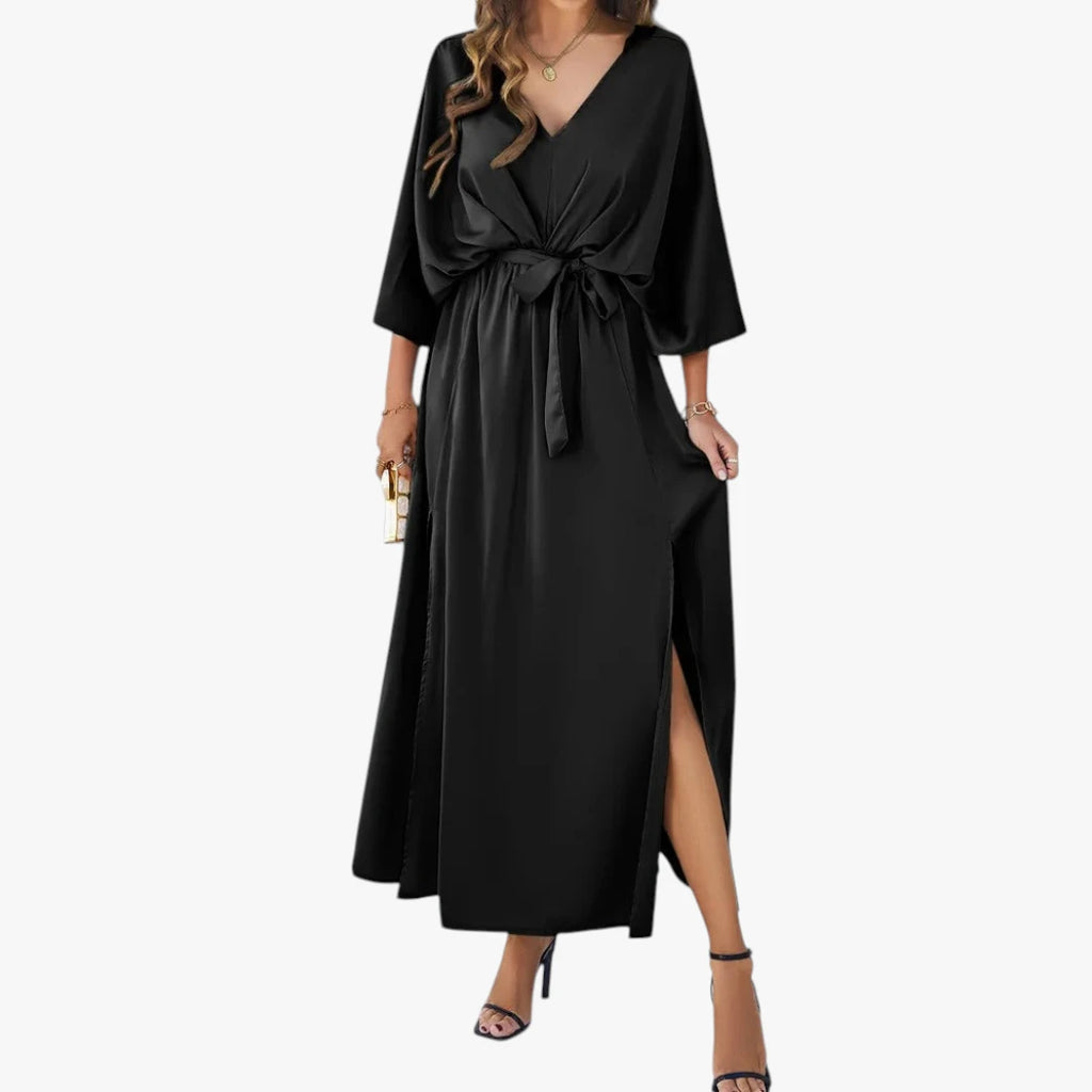 Dame Elegant Maxi Kjole til Bryllup med V-Udsætning