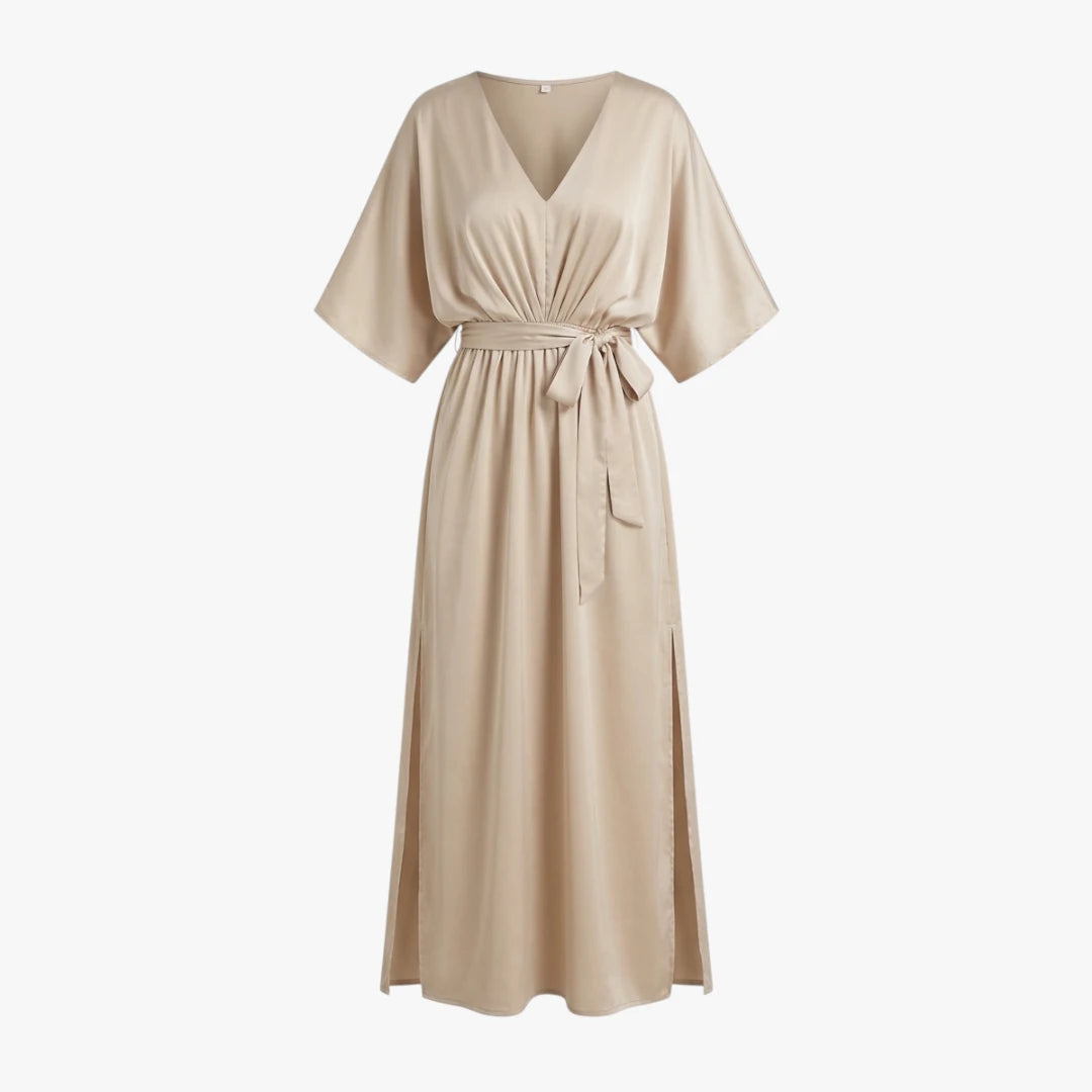Dame Elegant Maxi Kjole til Bryllup med V-Udsætning