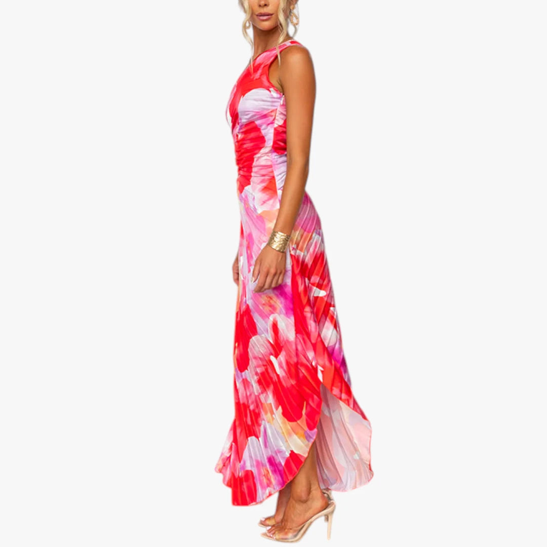 Dame Elegant Maxi Sommerkjole med One Shoulder