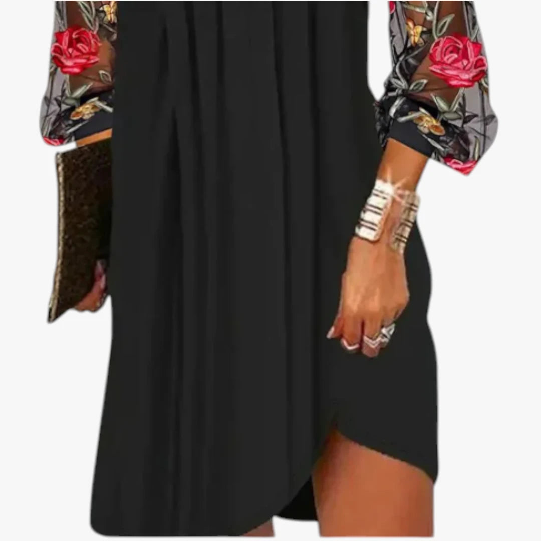 Dame Elegant Mini Sommerkjole med Blomster