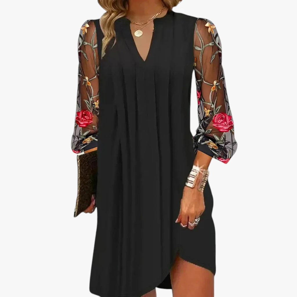 Dame Elegant Mini Sommerkjole med Blomster